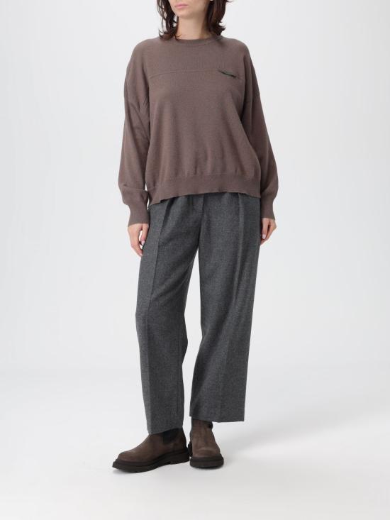 25FW 브루넬로 쿠치넬리 스웨터 M12212600P C4372 Cocoa - BRUNELLO CUCINELLI