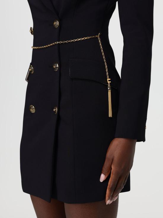 25FW 엘리자베타프랜치 롱 원피스 AB896 110 Black - ELISABETTA FRANCHI