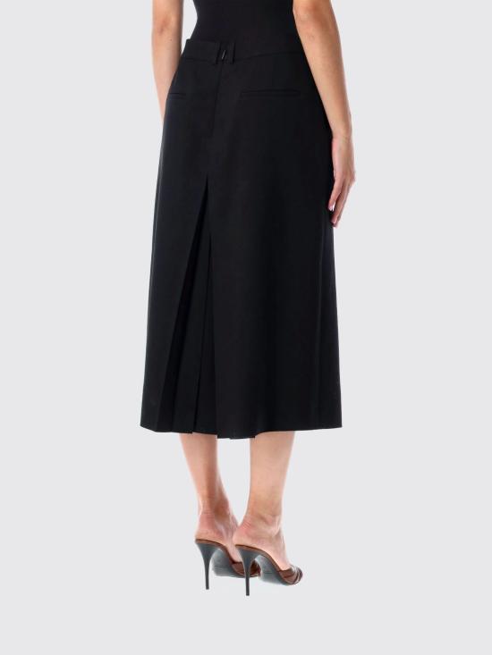 25FW 생로랑 미디 스커트 840491Y7B73 1000 Black - SAINT LAURENT