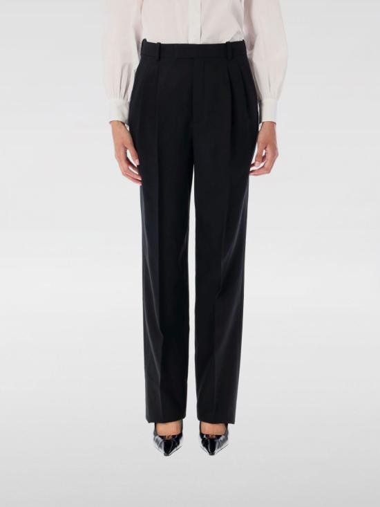 25FW 생로랑 스트레이트 팬츠 837054Y7B73 1000 Black