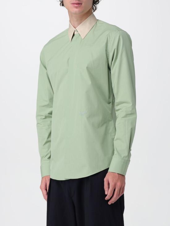 25FW 펜디 긴팔 셔츠 FS0585AVK9 F1D36 Water - FENDI