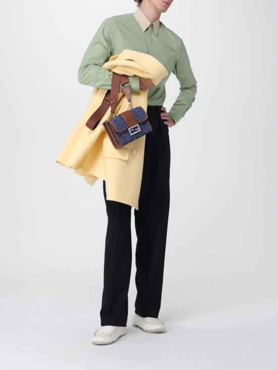 25FW 펜디 긴팔 셔츠 FS0585AVK9 F1D36 Water - FENDI