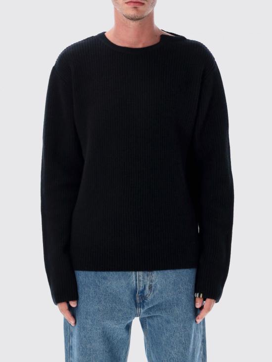 25FW 익스트림캐시미어 스웨터 YOU RAVEN Black - EXTREME CASHMERE