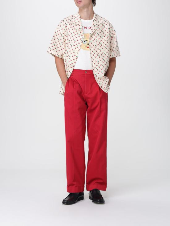 25FW 발렌티노 가라바니 스트레이트 팬츠 7V3RBN30AWU 1R0 Red - VALENTINO GARAVANI