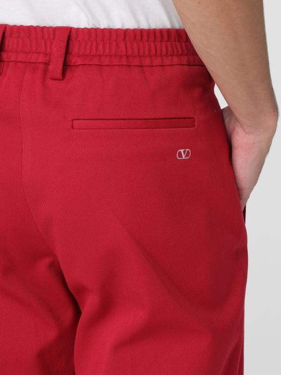 25FW 발렌티노 가라바니 스트레이트 팬츠 7V3RBN30AWU 1R0 Red - VALENTINO GARAVANI