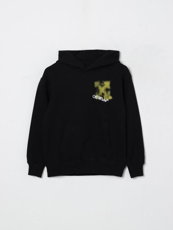 25FW [키즈] 오프화이트 풀오버 OBBB001F25FLE004 1018 Black