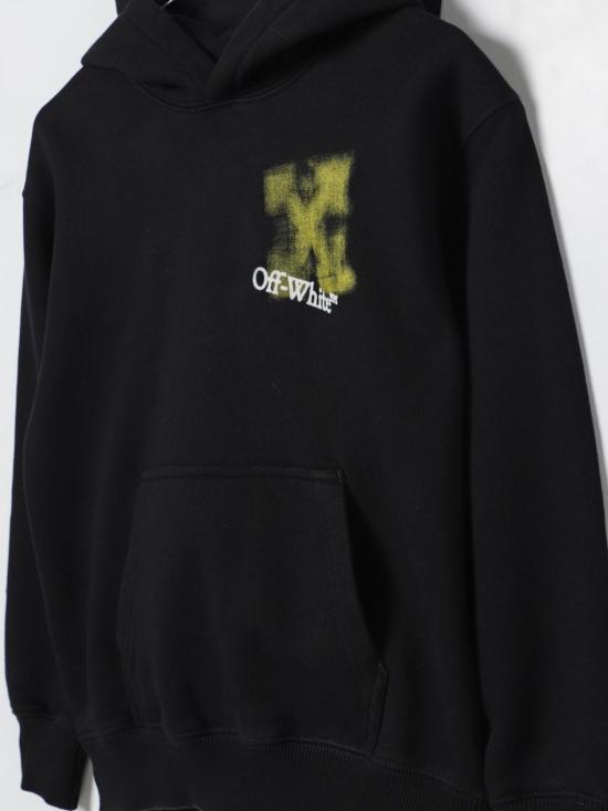 25FW [키즈] 오프화이트 풀오버 OBBB001F25FLE004 1018 Black - OFF WHITE