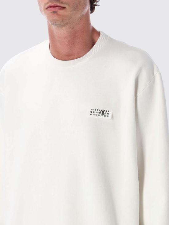 25FW MM6 메종마르지엘라 긴팔 티셔츠 SH2GU0025M25024 101 White - MM6 MAISON MARGIELA