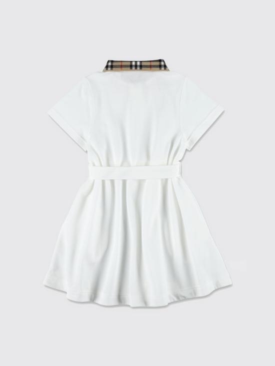 25FW [키즈] 버버리 원피스 8105586 White - BURBERRY