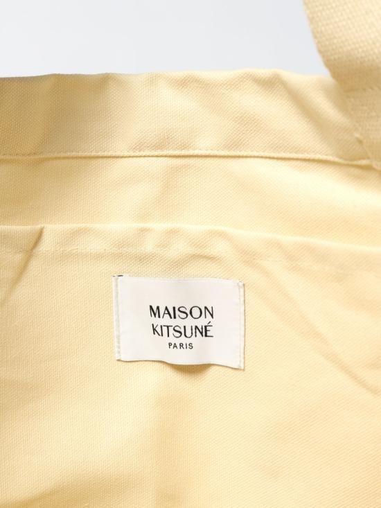 25FW 메종키츠네 드레스드 폭스 토트백  PM05107WW9042 P700 Beige - MAISON KITSUNE