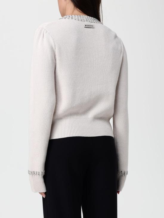 25FW 핑코 가디건 105686A2S4 I23 Cream - PINKO