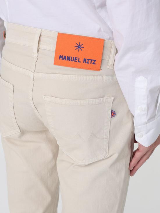 25FW 마뉴엘리츠 데님 팬츠 3932J1728T253853 03 Yellow Cream - MANUEL RITZ