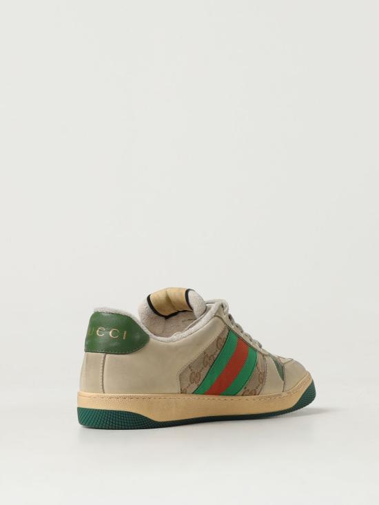 26SS 구찌 스크리너 GG 캔버스 디스트레스드 스니커즈 5465519Y920 9666 Brown - GUCCI