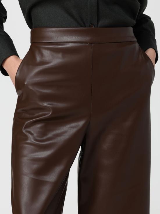 25FW 에스막스마라 가죽 팬츠 2529786023600 001 Brown - 'S MAX MARA