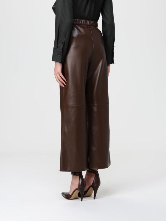 25FW 에스막스마라 가죽 팬츠 2529786023600 001 Brown - 'S MAX MARA