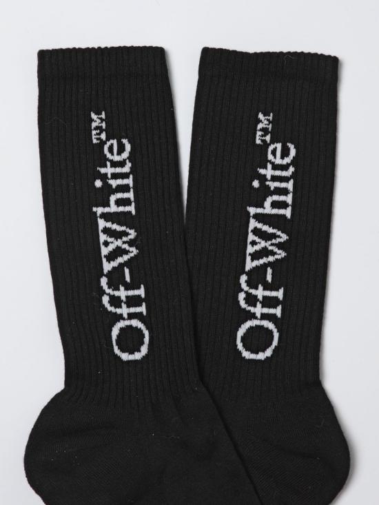 25FW 오프화이트 양말 OMRA085C99KNI001 1001 Black - OFF WHITE