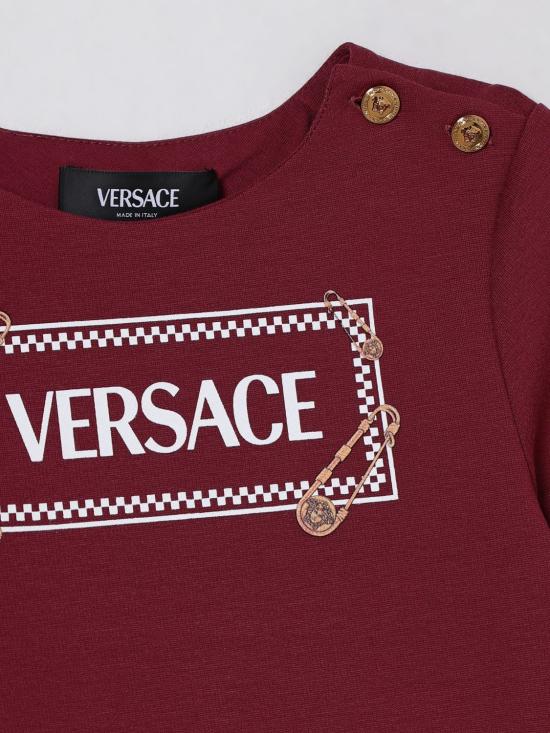 25FW [키즈] 베르사체 원피스 10181381A14905 2RE90 Burgundy - VERSACE