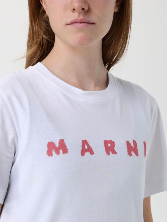 25FW 마르니 반팔 티셔츠 THJE0293P8 USCX42 S1W01 White - MARNI