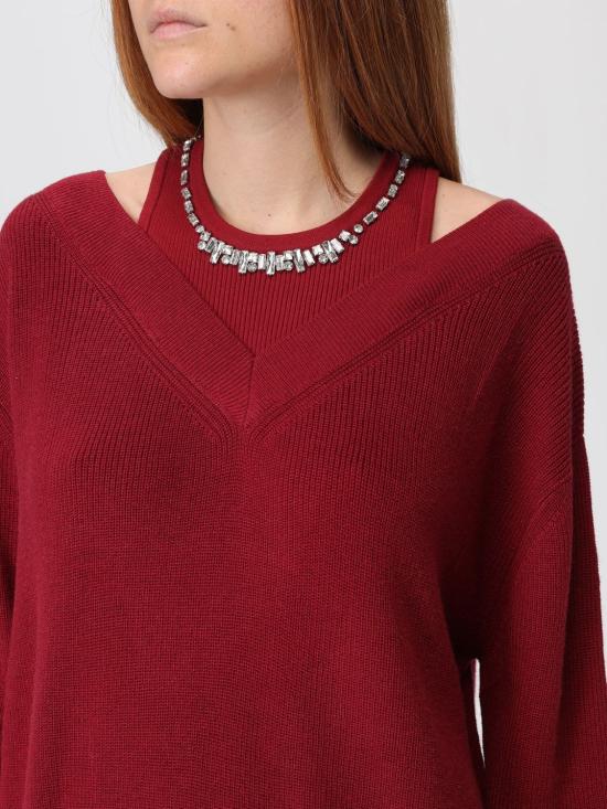 25FW 리우조 스웨터 MF5126MA85Q D6591 Ruby - LIU JO