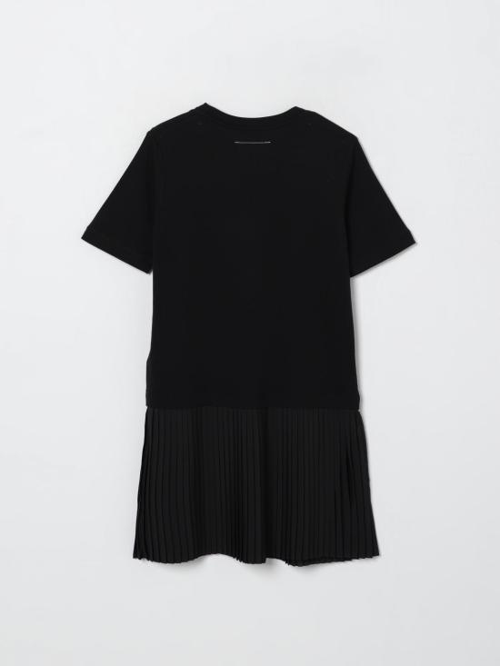 25FW [키즈] MM6 메종마르지엘라 원피스 M60853MM022 M6900 Black - MM6 MAISON MARGIELA