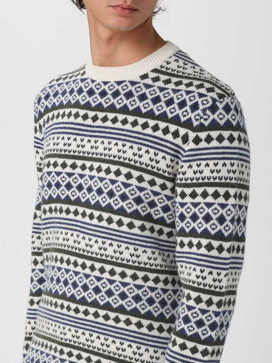 25FW 바버 스웨터 MKN1675 WH32 Beige - BARBOUR