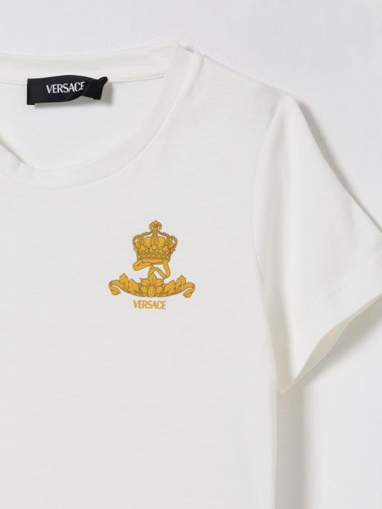 25FW [키즈] 베르사체 티셔츠 10182931A14941 2W110 White - VERSACE