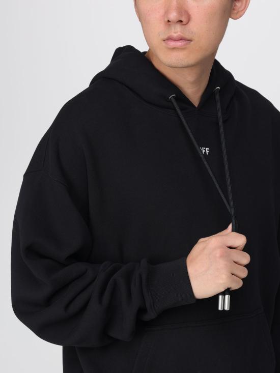 25FW 오프화이트 긴팔 티셔츠 OMBB085F25FLE00C 1001 Black - OFF WHITE