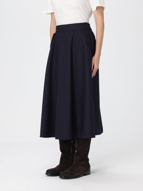 25FW 골든구스 롱 스커트 GWP02343P00209850629 Blue - GOLDEN GOOSE