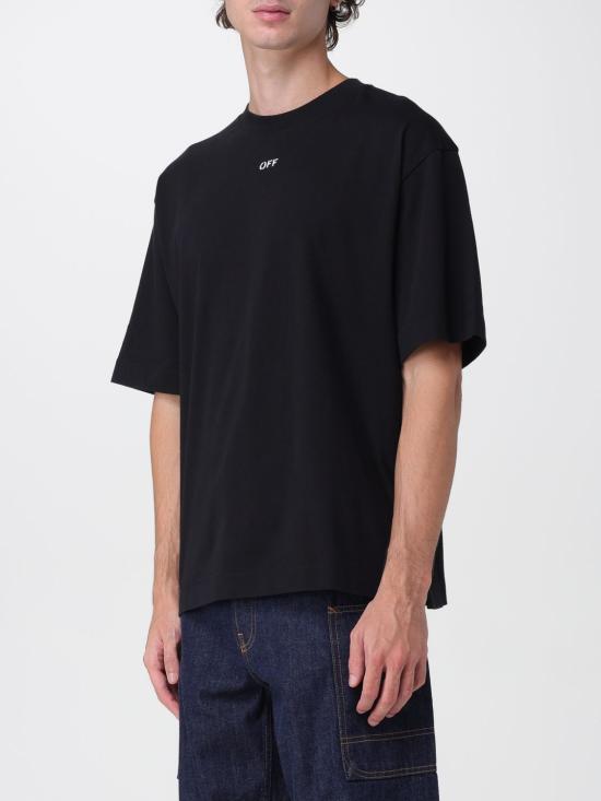 25FW 오프화이트 반팔 티셔츠 OMAA120F25JER008 1001 Black - OFF WHITE