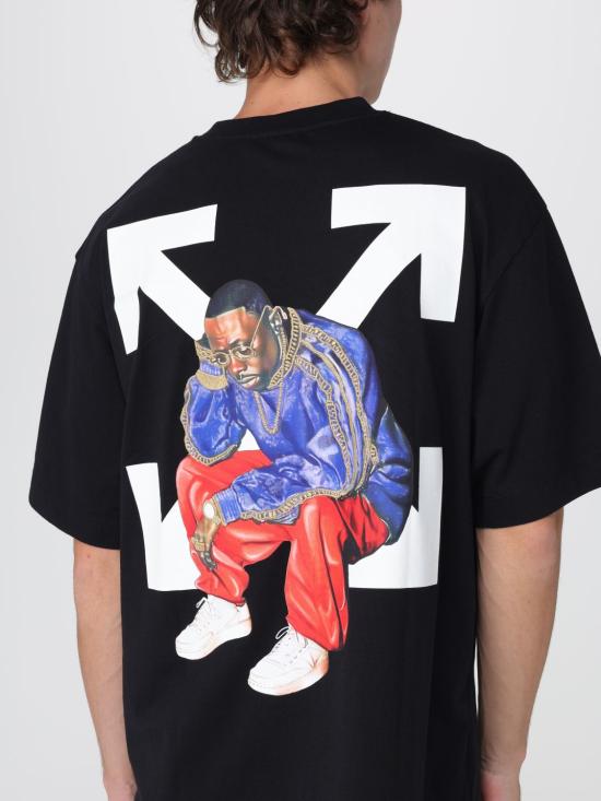 25FW 오프화이트 반팔 티셔츠 OMAA120F25JER008 1001 Black - OFF WHITE