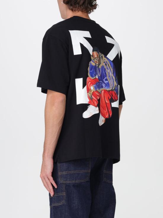 25FW 오프화이트 반팔 티셔츠 OMAA120F25JER008 1001 Black - OFF WHITE