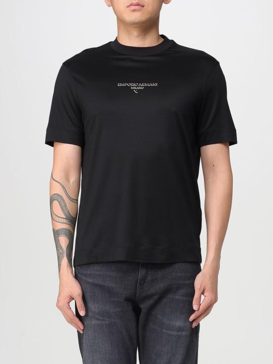 25FW 엠포리오 아르마니 반팔 티셔츠 EM002838AF10761 UC001 Black