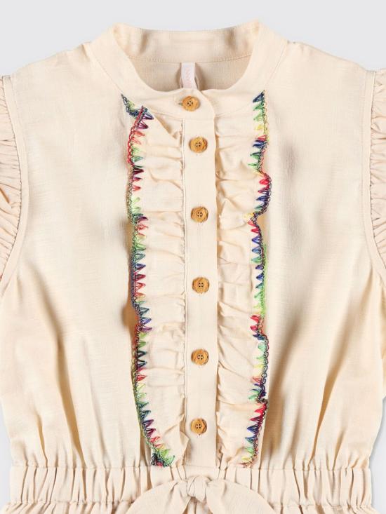 25FW [키즈] 짐머만 트레이닝 웨어 1223YSS252 IVO White - ZIMMERMANN