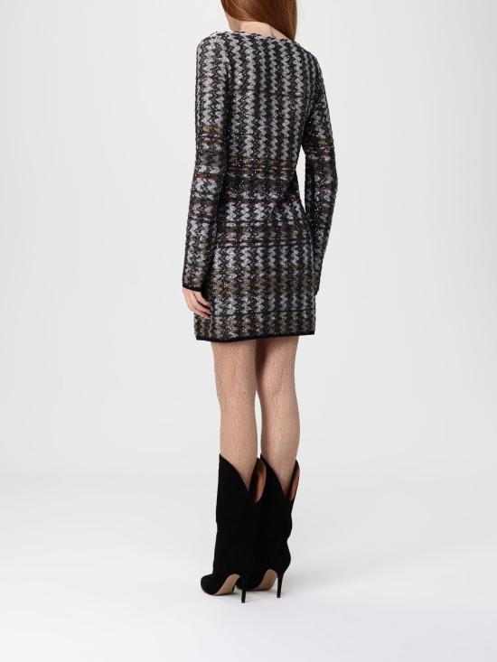 25FW 미소니 롱 원피스 DS25WG0ZBK01CK SM9T1 Pink - MISSONI