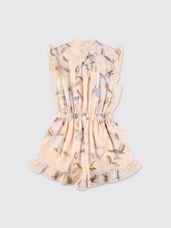 25FW [키즈] 짐머만 트레이닝 웨어 1223YSS255 CRMBOTFLO White - ZIMMERMANN