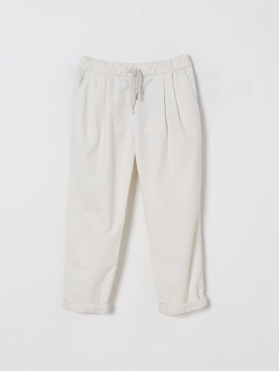 25FW [키즈] 브루넬로 쿠치넬리 트레이닝/조거 팬츠 B279UP113 C6007 White