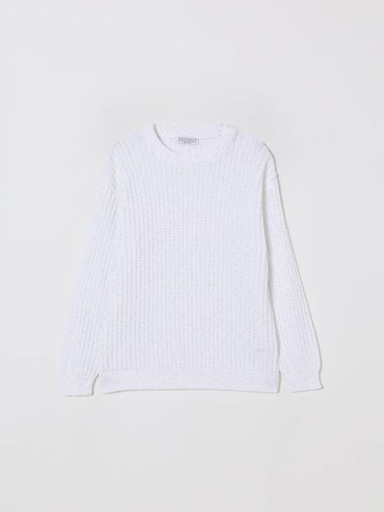 25FW [키즈] 브루넬로 쿠치넬리 풀오버 BDVM78100 CJ159 White