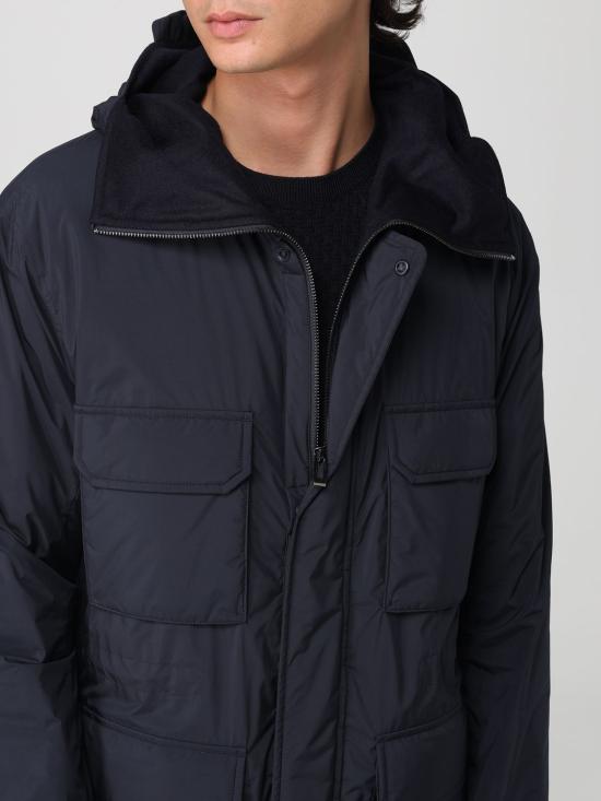 25FW 엠포리오 아르마니 코트 EM003184AF18503 UB118 Blue - EMPORIO ARMANI