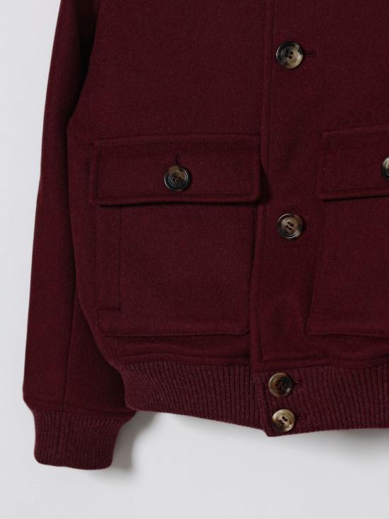 25FW [키즈] 브루넬로 쿠치넬리 캐주얼 자켓 BY496O966 CAM29 Burgundy - BRUNELLO CUCINELLI