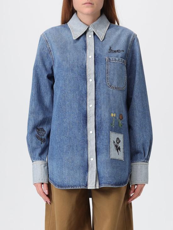 25FW 마르니 셔츠 CAJD0656X1USCY23 00B52 Blue