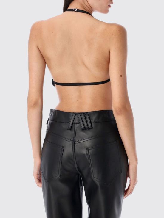 25FW 디 아티코 민소매 티셔츠 WCI00028KVV016AA 100 Black - THE ATTICO