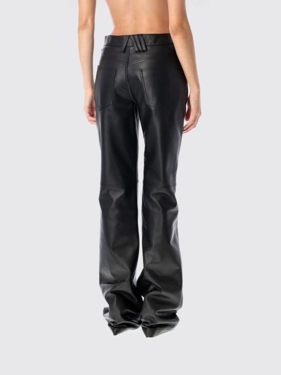 25FW 디 아티코 스트레이트 팬츠 WCP00273LBT128AA 100 Black - THE ATTICO