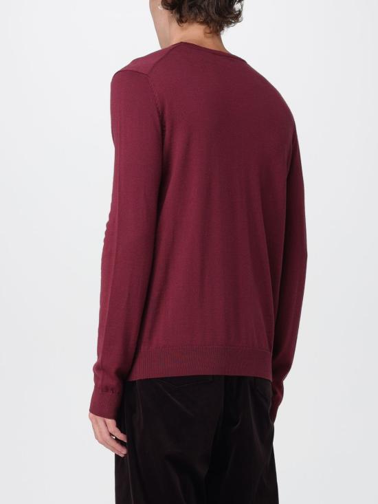 25FW 휴고보스 버진 울 니트웨어 니트 스웨터 50476832 602 Burgundy - HUGO BOSS
