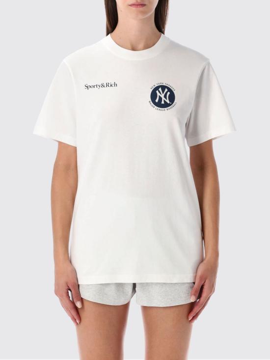 25FW 스포티앤리치 반팔 티셔츠 TO043623659WH01 48 White