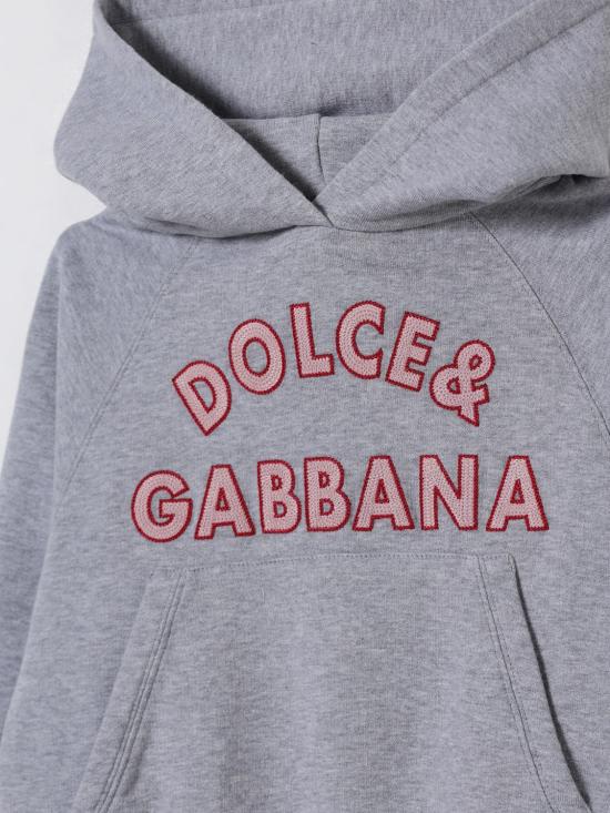 25FW [키즈] 돌체앤가바나 풀오버 L5JWBYG7PDU S8290 Grey - DOLCE & GABBANA