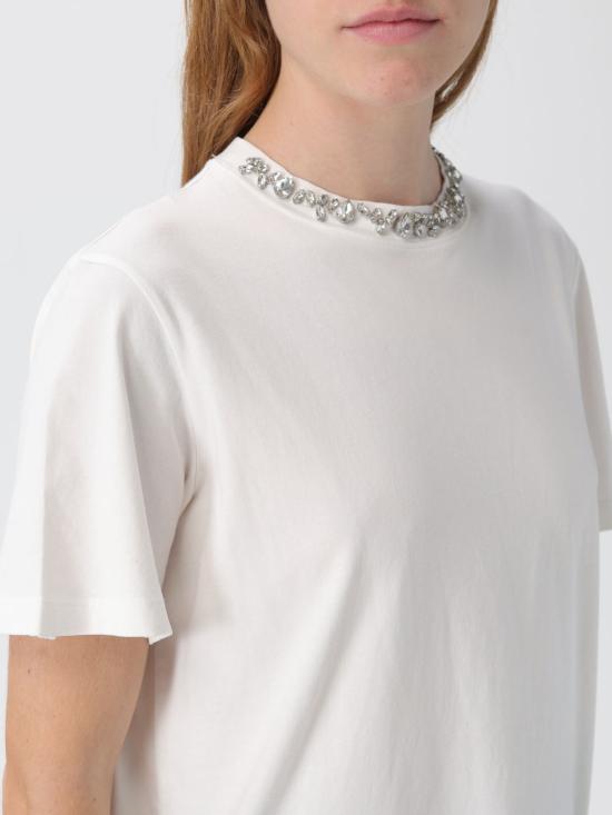 25FW 골든구스 반팔 티셔츠 GWP01220P00067310363 White - GOLDEN GOOSE