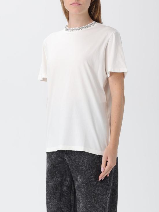 25FW 골든구스 반팔 티셔츠 GWP01220P00067310363 White - GOLDEN GOOSE