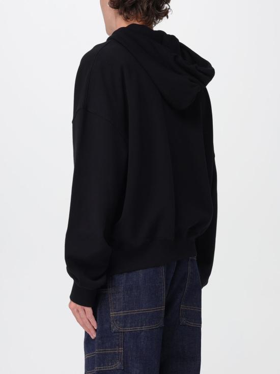 25FW 오프화이트 긴팔 티셔츠 OMBB118F25FLE001 1001 Black - OFF WHITE