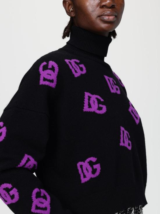 25FW 돌체앤가바나 스웨터 FXW04TJCVYX N9867 Black - DOLCE & GABBANA