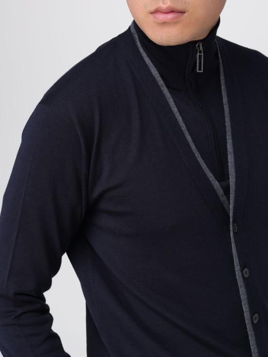 25FW 파올로페코라 스웨터 A008F001 6462 Blue - PAOLO PECORA